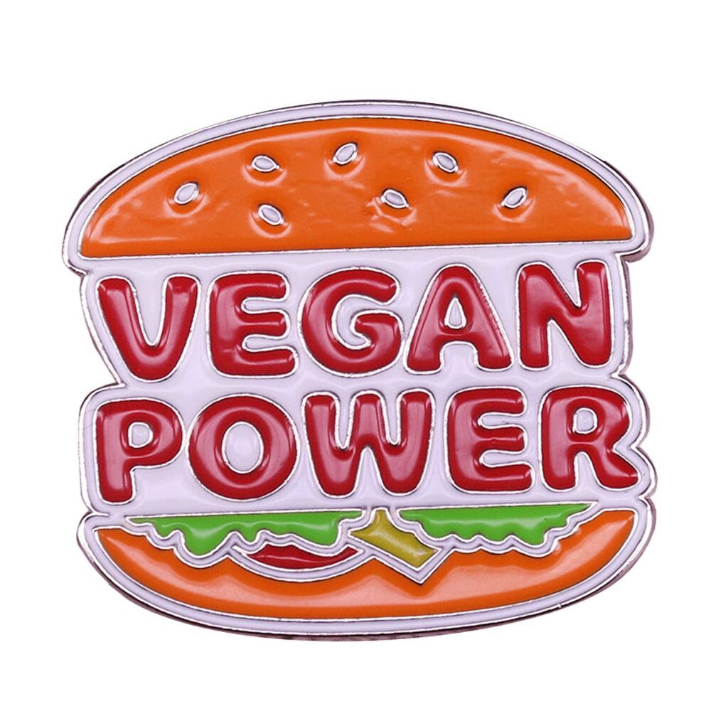Vegan Hamburger Vegan Power Enamel Pins 423
